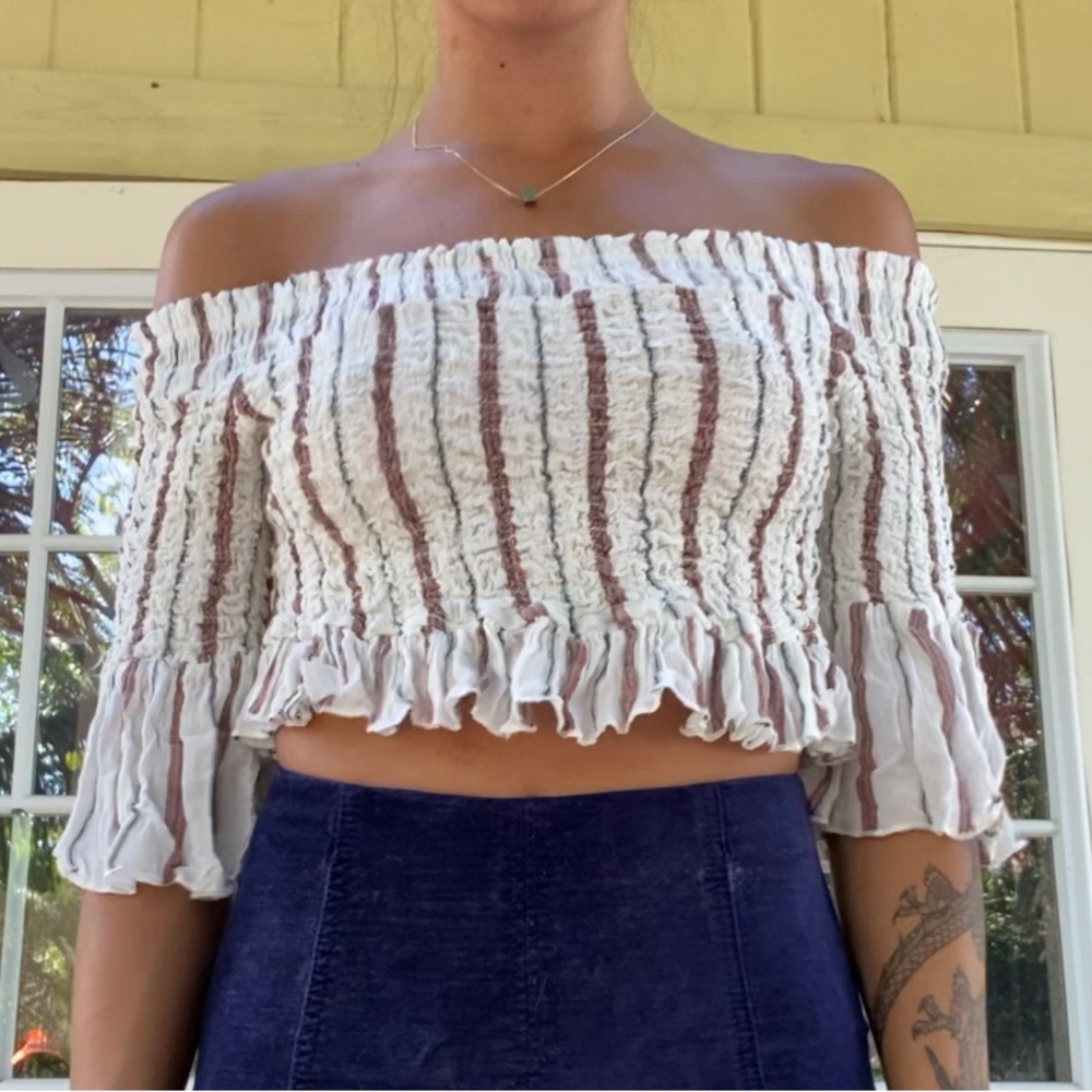 Free People strapless top